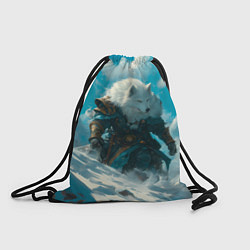 Рюкзак-мешок Воин волк, цвет: 3D-принт