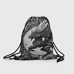 Рюкзак-мешок Cyber dragon - ai art fantasy, цвет: 3D-принт