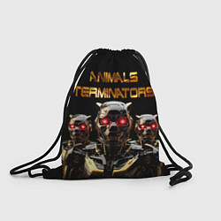 Рюкзак-мешок Животные терминаторы, цвет: 3D-принт