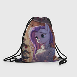 Рюкзак-мешок Анимешная лошадка - Новый год, цвет: 3D-принт