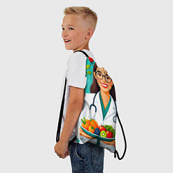 Рюкзак-мешок Здоровое питание с экспертом, цвет: 3D-принт — фото 2