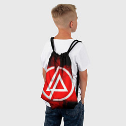 Рюкзак-мешок Linkin Park: Red style, цвет: 3D-принт — фото 2