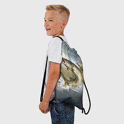 Рюкзак-мешок Дерзская щука, цвет: 3D-принт — фото 2
