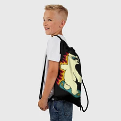 Рюкзак-мешок Мишка на борде, цвет: 3D-принт — фото 2