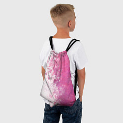 Рюкзак-мешок Белый и розовый, цвет: 3D-принт — фото 2