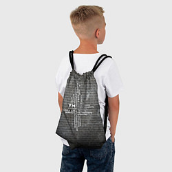 Рюкзак-мешок Облако тегов: черный, цвет: 3D-принт — фото 2