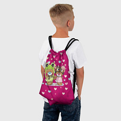 Рюкзак-мешок Мишки, цвет: 3D-принт — фото 2