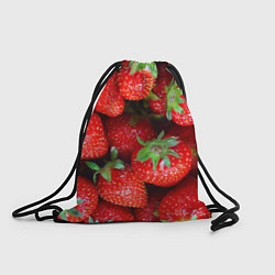 Рюкзак-мешок Клубничная, цвет: 3D-принт