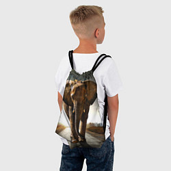 Рюкзак-мешок Дикий слон, цвет: 3D-принт — фото 2
