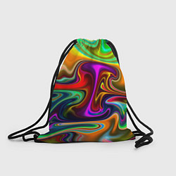 Рюкзак-мешок Неоновые разводы, цвет: 3D-принт