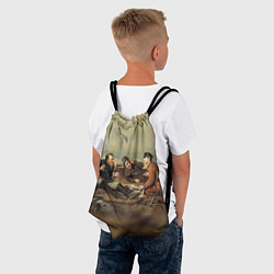 Рюкзак-мешок Русские охотники, цвет: 3D-принт — фото 2
