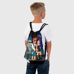 Рюкзак-мешок Футурама пати, цвет: 3D-принт — фото 2