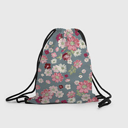Рюкзак-мешок Цветочки, цвет: 3D-принт