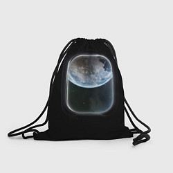 Рюкзак-мешок Земля в иллюминаторе, цвет: 3D-принт