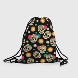 Рюкзак-мешок День мертвецов - черепа, цвет: 3D-принт