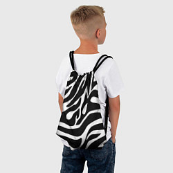 Рюкзак-мешок Зебра, цвет: 3D-принт — фото 2