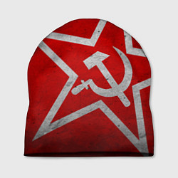 Шапка Флаг СССР: Серп и Молот, цвет: 3D-принт