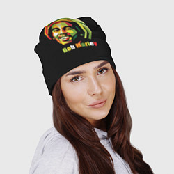 Шапка Bob Marley Smile, цвет: 3D-принт — фото 2