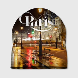 Шапка Night Paris, цвет: 3D-принт