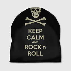 Шапка Keep Calm & Rock'n'Roll, цвет: 3D-принт