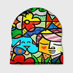 Шапка Картинка-мозаика, цвет: 3D-принт