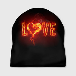 Шапка Love & Flame, цвет: 3D-принт
