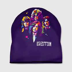 Шапка Led Zeppelin: Violet Art, цвет: 3D-принт