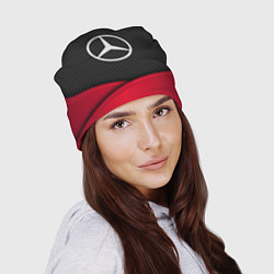 Шапка Mercedes Benz: Grey Carbon, цвет: 3D-принт — фото 2