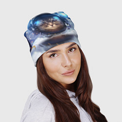 Шапка Кот-космонавт, цвет: 3D-принт — фото 2