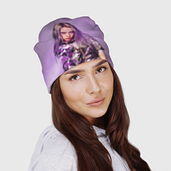 Шапка Billie Eilish: Violet Fashion, цвет: 3D-принт — фото 2