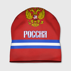 Шапка Хоккей: Россия, цвет: 3D-принт