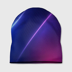 Шапка Фиолетово 3d волны 2020