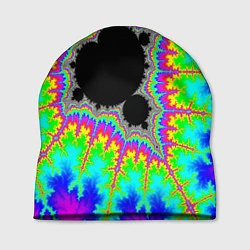 Шапка Фрактальная кислотная черная дыра - множество Манд, цвет: 3D-принт
