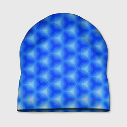 Шапка Синие соты, цвет: 3D-принт