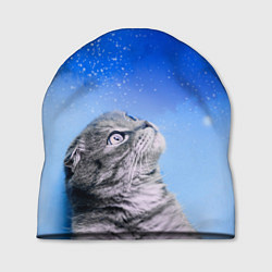 Шапка Кот и космос, цвет: 3D-принт