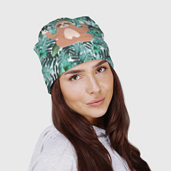 Шапка Ленивец Йог, цвет: 3D-принт — фото 2