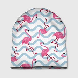 Шапка Фламинго Волны, цвет: 3D-принт