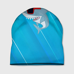 Шапка Акула в очках, цвет: 3D-принт