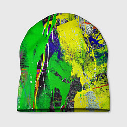 Шапка Брызги красок Grunge Paints, цвет: 3D-принт