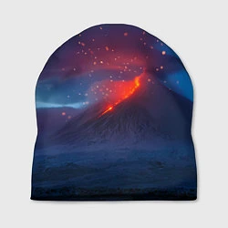Шапка Извержение вулкана ночью, цвет: 3D-принт
