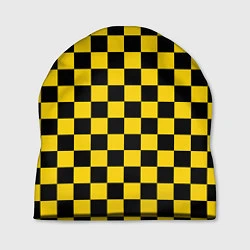 Шапка Такси Шахматные Клетки, цвет: 3D-принт