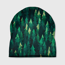 Шапка Еловый лес spruce forest, цвет: 3D-принт