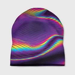 Шапка Neon fashion pattern Wave, цвет: 3D-принт