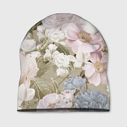 Шапка Цветы Английский Садовый Узор, цвет: 3D-принт