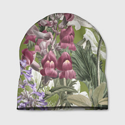 Шапка Цветы Ностальгический Весенний Узор, цвет: 3D-принт