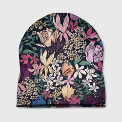 Шапка Цветы Летние В Цветущем Саду, цвет: 3D-принт