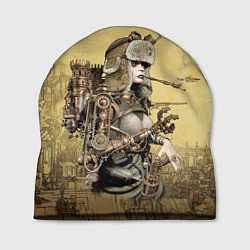 Шапка Крутая девчонка в стиле Стимпанк, цвет: 3D-принт