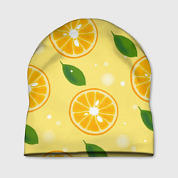 Шапка Сочные апельсины в разрезе, цвет: 3D-принт