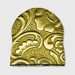 Шапка Золотой орнамент - чеканка, цвет: 3D-принт