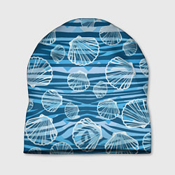 Шапка Паттерн из створок ракушки - океан, цвет: 3D-принт